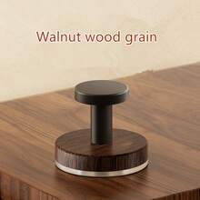 1/3/5Pcs Walnut Wood Grain Plastic Suction Cup Hook Strong Bearing Adhesive Hook For Bathroom And Kitchen No-Drill Creative Knob Design, Portable Storage Hanger