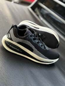 Men's Sports Tennis Shoes Comfortable, Soft, Lightweight, Stylish, Gym, Running, Marathon, Crossfit, Cost-Effective - Đen và trắng - Xem 2