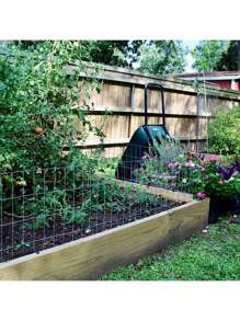 1 片黑色金属丝网焊接铁丝网花园围栏五金布，焊接铁丝网，鸡笼网，兔子网，隔离栅栏，黑色乙烯基涂层焊接围栏网，用于花园、家庭、鸡、鹿、兔子 - 黑色 - 查看 9