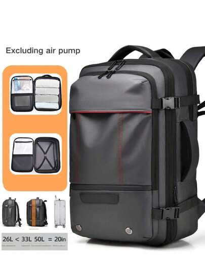 Herrryggsäck, Funktionell axelväska med laptopfack, Damryggsäck för affärsresor, Skolväska med stor kapacitet, Expanderbar utomhusryggsäck