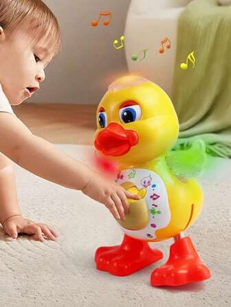 1 pieza Pato bailarín asombroso, juguete educativo para bebés que canta y baila, para niños y niñas mayores de esa edad