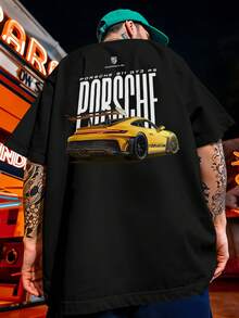 Oversized Streetwear T-Shirt 911 GT3 RS Luxury Automotive Sports REF 7253 VEST NERD - màu đen - Xem 1