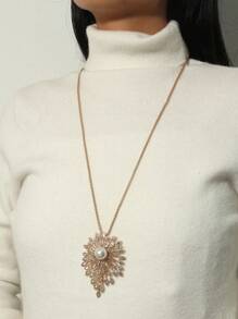 1 件全新歐美風格精緻滿鑽水鑽貓頭鷹吊墜項鍊時尚百搭女式長鏈