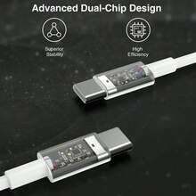 1 个 USB C 转 Type-C 充电线，USB C 快速充电数据同步线，兼容 16/16 Pro/16 Plus/16 Pro Max/兼容 15/15 Pro/15 Plus/15 Pro Max、Galaxy A14 5G A13 A54 A53 S25 S24 S23 S22 Ultra S21 S20，Android 手机数据线兼容 16、16 Pro Max、15、15 Plus、15 Pro、15 Pro Max，兼容小米，兼容 OnePlus Type C Nan - 白色 - 查看 4