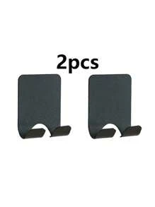 2 件 - 多功能手动剃须刀支架，带强力粘合钩、免打孔电源插头挂钩、剃须刀片收纳支架