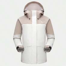 CAMEL CROWN Three-Proof Down Liner Jacket Women's Three-In-One Oil-Proof And Waterproof Jacket Autumn And Winter Ski Suit - Warm White Light Khaki - View 2