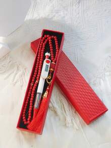 1支春柳枝串珠 | 中式禅宗计数珠，便携式悬挂配件，用于念诵咒语 - 彩色 - 查看 14