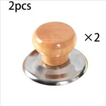 2pcs Stainless Steel Universal Pot Lid Handle, Heat Resistant, With ABS Plastic Heat Resistant Grip And Installation Screws - Cookware Replacement Top Handle, Durable Pot Lid Accessories, Suitable For Kitchen Cooking Equipment - Multicolor - View 19