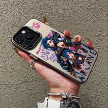 Funda de teléfono para chica de anime compatible con 16, 15, 14, 13, 12, 11, Pro, X, XR, XS, 8, Plus, con una parte trasera mate a prueba de golpes.17,17 Pro - Negro - Ver 7