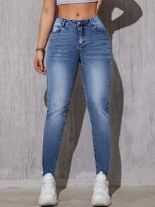Women Colombian Design,Butt Lift,Sexy Skinny Jeans,Stretch Denim Pants - Blue - View 2