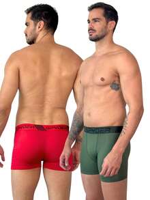 Kit 5 Cuecas Boxer Spyder Adulto Microfibra Box de Qualidade Forro em ALgodão Original - Multicolorido - Visão 9