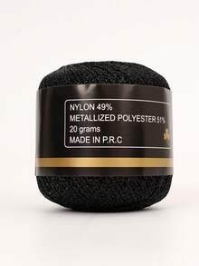 50g DIY Gold Yellow Lurex Thread Shining Yarn Glitter Sparkle Yarn Metal Yarn DIY Fancy Sparkle Yarn Crochet Knitting Sweater Scarf Bag Yarn Accessory Yarn