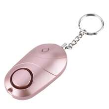 Alarma de seguridad personal, llavero de autodefensa de emergencia con luz LED de 130 dB, alarma de seguridad de emergencia para mujeres, hombres, trabajadores nocturnos y corredores. - Rosa - Ver 6