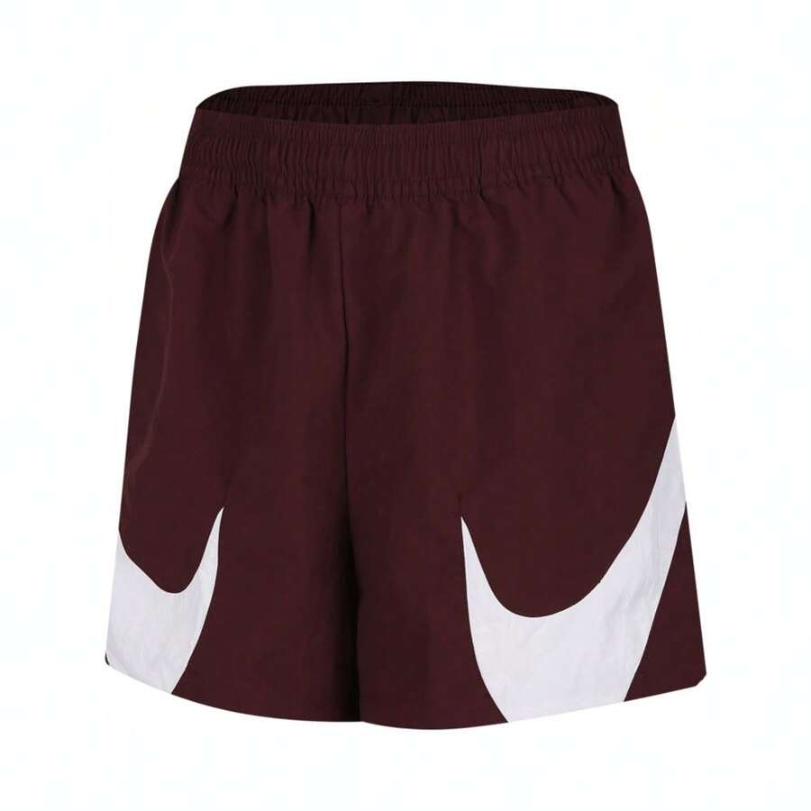 Nike Women's AS W NSW LOGO MR SHORT Woven Shorts HV2360-652 - Red - View 1