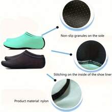 1 Pair Unisex Anti-Slip Socks, Designed For Swimming, Diving And Other Water Activities. These Breathable And Lightweight Socks Are Suitable For Both Men And Women, Making Them An Ideal Choice For Summer Wear As They Help Reduce Foot Fatigue And Are Easy To Carry To The Beach Or Seaside. Please Note That These Socks Are Relatively Thin, So Please Purchase Carefully.