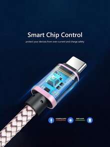 20W Micro USB 数据线 [1/2 条装/3.3/6.6/9.9 英尺]，快充线，安卓充电线，长款安卓手机充电线，兼容三星 Galaxy S7 S6 Edge J7 S5 Note 5 4 G4 K40 K20 MP3 诺基亚快速数据线 - 粉色 - 查看 5
