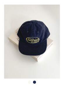 1pc Sunrise Pattern Letter Embroidered Flat Brim Wide Brim Baseball Cap, Spring/Summer Outing, Face-Flattering Casual Hip Hop Snapback Hat, Sun Protection