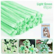 51 件/套超值装 DIY 管道清洁器散装带教程视频，适合花朵，60 种颜色加密雪尼尔茎，适合返校季节，30 厘米彩色管道清洁器工艺用品彩色雪尼尔茎，管道清洁器毛绒金属丝茎有线扭棒发带，价格实惠，质量好，漂亮，非常适合商务 Ganda Ng Kulay 质量好，颜色不一样 - 彩色 - 查看 40