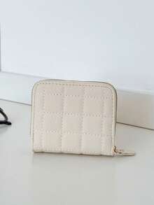 Wallets Money Bag Card Holder Pocket Purse Cute Fashion Geometric Patchwork - White - View 9