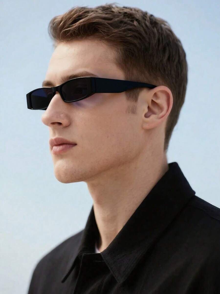 Retro Personalized Small Frame Fashion Glasses, Unisex Plastic Classic Outdoor Travel Beach Vacation Casual Decoration Daily Wear Fashion Glasses For Summer