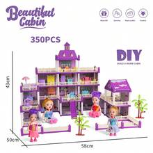 娃娃屋玩具套裝，5層城鎮房屋附多個房間與頂樓休息區，包含家具與配件及鞦韆椅 - 彩色 - 查看 16