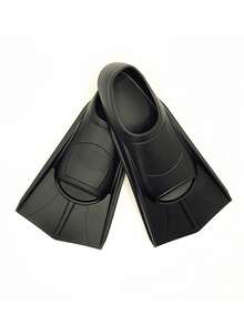 1 对，短款青少年脚蹼游泳脚蹼，游泳训练脚蹼，适合女孩、男孩、成人、男士和女士初学者