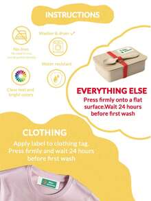 152张免熨烫姓名标签，1个定制姓名印章，防水，适合开学季使用。个性化服装标签，姓名印章可定制，手写签名印章，个性化服装印章，DIY定制卡通自来墨姓名印章，商务用途，学生文具礼品。 - 藍色 - 查看 10