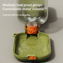 iDestry 460ml Futter-Napf mit großer Kapazität, integrierter Futter- und Wassernäpf für Haustiere, praktisch für Outdoor, Snacknapf für Katzen und Hunde, einfach zu tragen und zu reinigen