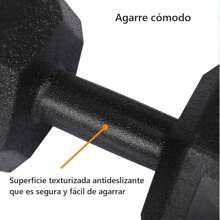 Kit de Dos Pesas y Mancuernas Juego de Dos Mancuernas Hexagonales Pesas de Ejercicio pesa Gimnasio en Casa para Gimnasio Fitness Negra