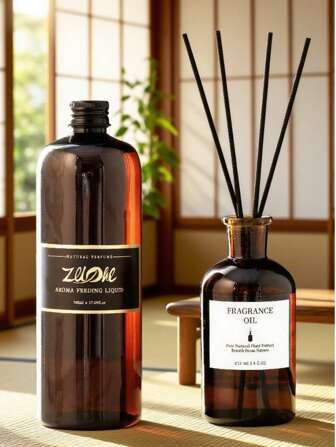 1瓶/500毫升补充装香氛精油，空气清新剂，浴室用品，除臭剂，精油液体，蜡烛制作，扩香器，情人节，婚礼，万圣节，圣诞节礼物，芳香疗法，扩香器，家居香氛，室内清新剂