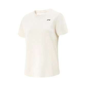  Li-Ning Ice-Cool - Camiseta deportiva de manga corta para mujer, cómoda, transpirable y absorbente de humedad, ATSV410