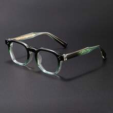 Gafas transparentes para hombre HBK con marco de TR y lentes de ABS, de estilo ovalado, casual, simple y vintage. Monturas de gafas de moda para uso al aire libre, viajes, fotos, deporte y óptica, tanto para hombres como para mujeres. - K39944 - Ver 23