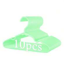 10 件塑料衣架，11 英寸 - 防滑衣架，塑料衣柜衣架，可连接衣架，多功能衣架，耐用坚固的衣架 - 彩色 - 查看 8