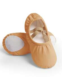 Daydance 女士芭蕾舞鞋软底芭蕾舞鞋练习芭蕾舞鞋舞蹈鞋 - 棕色 - 查看 3