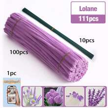 30厘米绿色花茎铁丝+视频教程，60色雪尼尔绒条，适合万圣节、返校季，30厘米彩色绒条手工材料，雪尼尔绒条，毛绒金属丝扎带，价格实惠，品质优良 - 彩色 - 查看 26