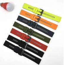 1 قطعة سوار ساعة رجالي، سوار بديل لساعة رجالية، سوار بديل لساعة ذكية، سوار بقياس 22مم/26مم، مصنوع من مادة السيليكون عالية الجودة، بنقشة نقطية، تصميم سريع الإطلاق، سهل الارتداء، ناعم، قابل للتنفس، متين