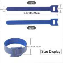 10 piezas/50 piezas Bridas adhesivas reutilizables - Organizadores de cables de 5 colores para escritorio, coche, cocina, sistema de gestión de cables sin residuos