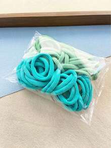 50 chiếc/gói Dây buộc tóc polyester cơ bản dành cho nữ, kiểu dáng đơn giản, dùng hàng ngày, phụ kiện tóc, dây chun buộc tóc đuôi ngựa, phụ kiện làm đẹp tại nhà, phụ kiện ngày lễ, lễ hội, tiệc tùng. - Màu tím - Xem 11