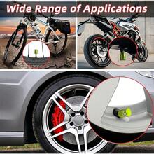 New-  8 PCS Tire Vae Stem Cap Cover, Dustproof Vae Cover  Rubber Ring, Corrosion Ristant Leak-Proof Aluminum Alloy Wheel Vae Covers For Car, Truck, Motorcycle, Bike (Pure Green)