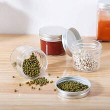 4oz Glass Jars With Lids Silver Mason Jars Ideal For Honey Jam Wedding Favor DIY Magnetic Mini  Jars For Kitchen Set Of 40 - 光滑的外觀 - 查看 2