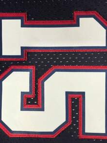 Men's Embroidered Basketball Jersey 15 Blue Casual Sleeveless Vest V-Neck T-Shirt Party Sports Top - Blue - View 3