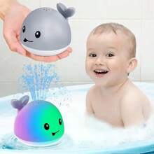 Bath Toy Ball Spray Light Rotating Shower Pool Children Toys Children Toddler Swimming Party Bathroom LED Light Toy Gift