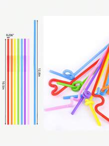 100pcs/500pcs Colorful DIY Handmade Material Straight, Colorful Art Tubes, One Cut Straight, Random Mixed Colors (Hand Measurement Will Have 1-2 Cm Error).