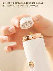 Nuovo lima elettrica portatile, ricaricabile e senza fili per rimuovere calli e pelle morta sui talloni, con 2 velocità regolabili e luce LED, essenziale per casa, spa e viaggi, perfetto per diabetici, runner e anziani, ottimo regalo per la Festa della Mamma e San Valentino, impermeabile e silenzioso (include 3 rulli di ricambio), ottimo regalo di Natale