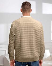 Mens Casual Lightweight CoatChristmas MQ4K - 卡其色 - 查看 5