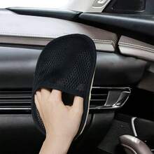1pc Fuzzy Car Cleaning Glove, Car Cleaner - Multicolor - View 1