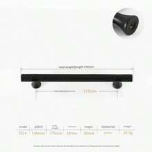 1 par (2 piezas) de tiradores de gabinete de metal con textura de estilo moderno minimalista, con detalles de agarre con patrón, forma rectangular, para decoración de cajones y puertas