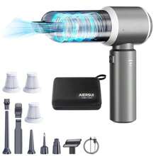 15000PA High Power Portable Wireless Vacuum Cleaner, 4-In-1 Compressed Air Duster And Handheld Vacuum Cleaner With Brushless Motor, Suitable For Car, Home, Office, Camping, Computer Keyboard And Laptop Cleaning, 2000mAh/11.1V - Purple - View 15