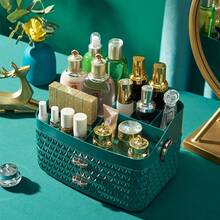 European-Style Diamond-Shaped Cosmetic Storage Box Dresser Skin Care Lipstick Storage Box Drawer Type Multi-Layer Makeup Box - Green - View 3