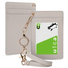 1 pieza Portador de tarjeta de autobús, Estuche para tarjeta de identificación para hombres/mujeres, Titular de pase mensual con carrete retráctil, Bolsa para tarjeta de identificación de empleado, Organizador de tarjetas delgado para trabajo, escuela, tarjetas de negocios para mujer, billetera mini, cartera, útiles escolares - Multicolor - Ver 14